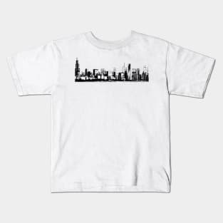 Chicago Skyline Kids T-Shirt